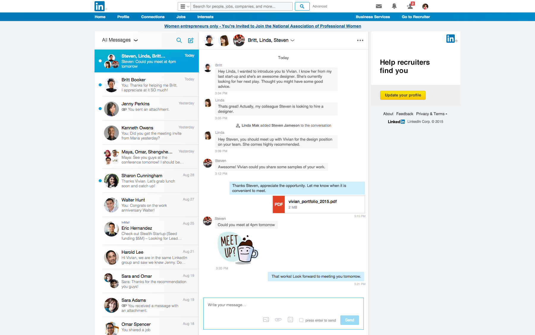 new messaging experience comes to linkedin, finally! | official