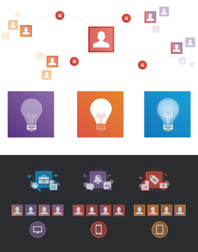 Examples of LinkedIn simple illustrations