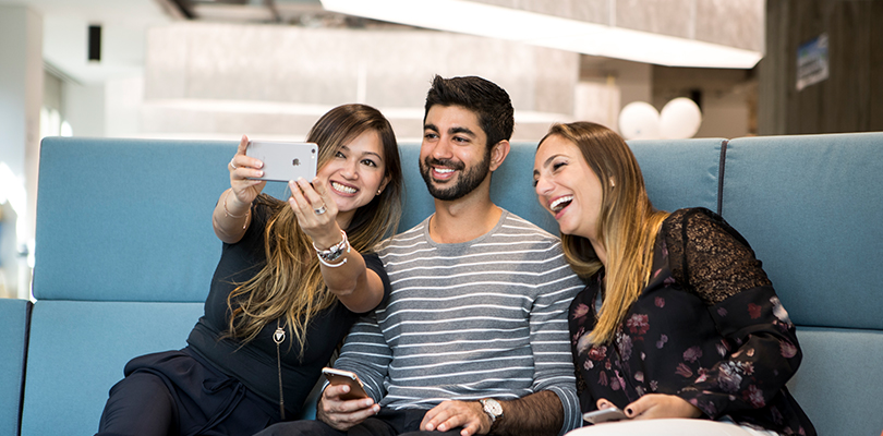 Happy and Engaged Employees in Office