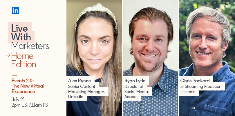 Live With Marketers: Alex Rynne, Ryan Lytle, Chris Packard