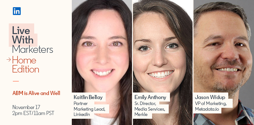 Live with Marketers: Headshots of participants