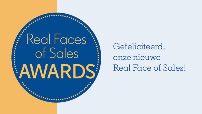 Gefeliciteerd, onze nieuwe Real Face of Sales!