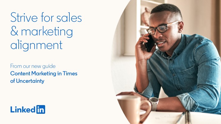 Strive for sales and marketing alignment