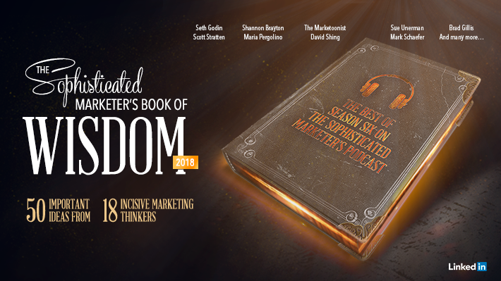 50 ideas, 18 guests, 1 unique book of marketing wisdom