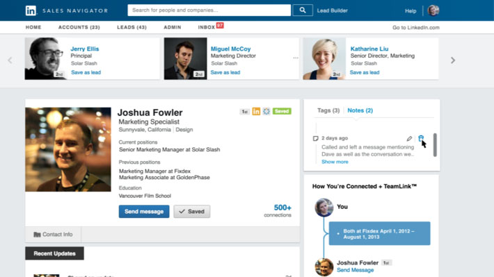 Introducing Notes & Tags Feature in Sales Navigator | LinkedIn Sales ...