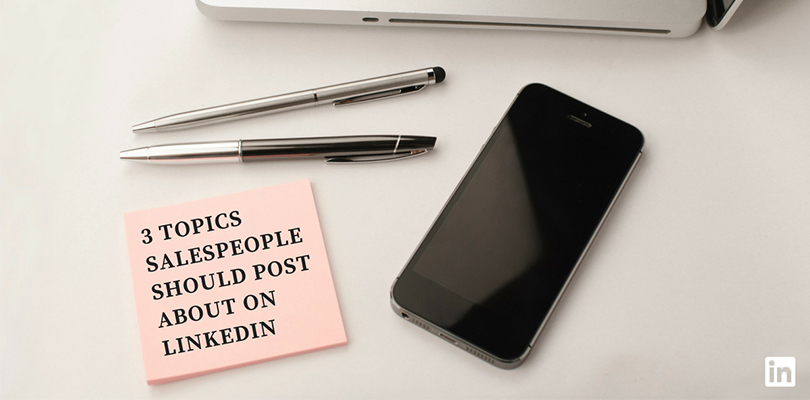 post it notes and a computer to represent posting on linkedin