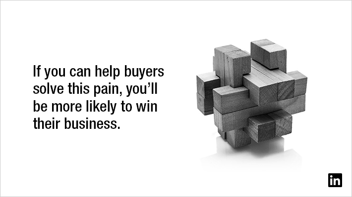If you can help buyers solve this pain, you’ll be more likely to win their business.