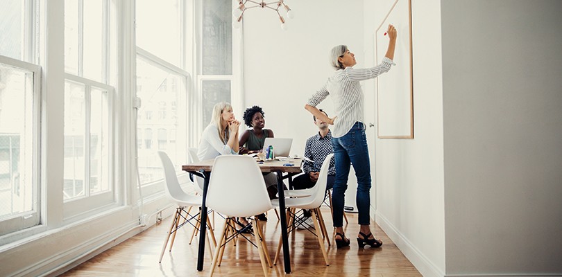 Sales Team Working Together