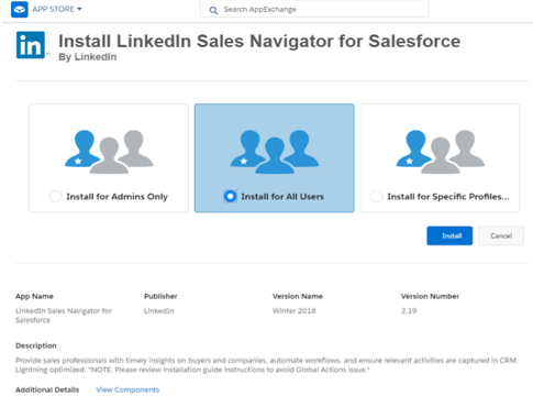 linkedin sales navigator salesforce