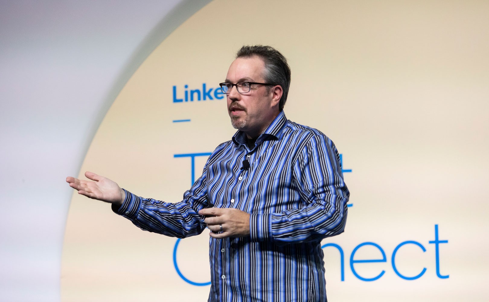Photo of John Vlastelica speaking at Talent Connect 2019