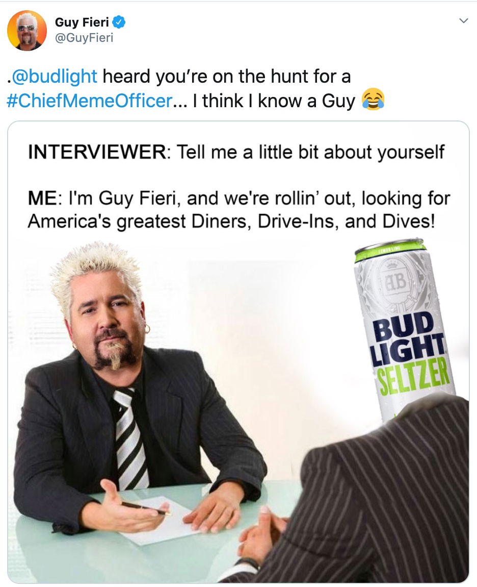 Bud Light Launches a Hilarious Job Ad to Hire a Chief Meme ...