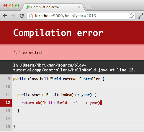 Java syntax error