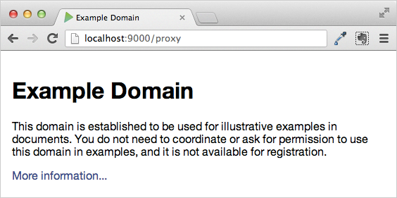 Proxy example