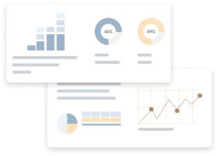 Illustration of several metrics and data visualizations.