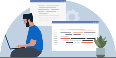 Illustration representing getting started with python