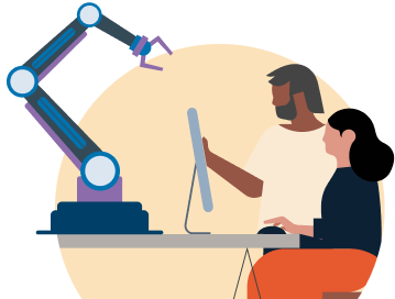 Illustration representing advancing your skills