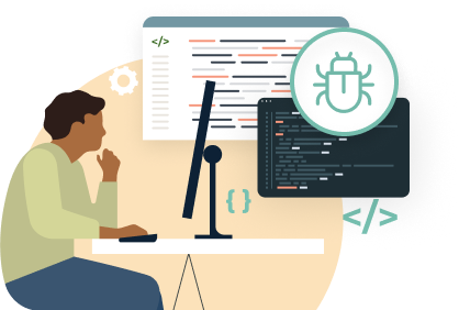 Illustration representing getting started with test automation in Python