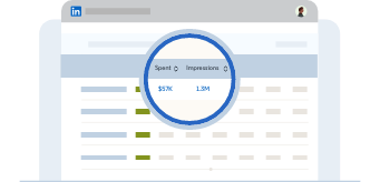 Illustration av ett kalkylblad som visar viss statistik på en webbläsare.