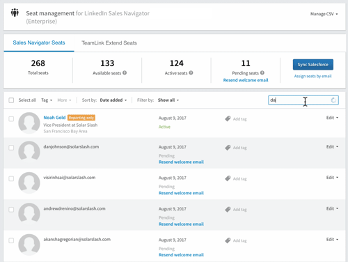 Screencast of accessing Seat Management page.