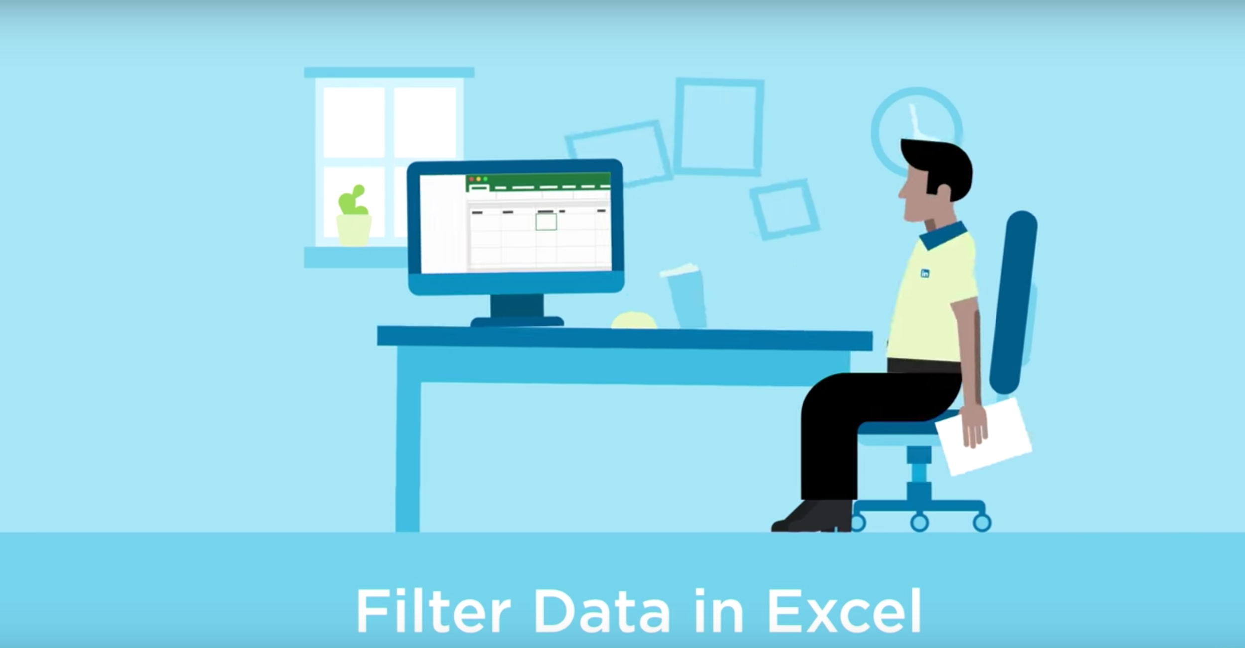 The filter function in Microsoft Excel let's you easily sort through data.