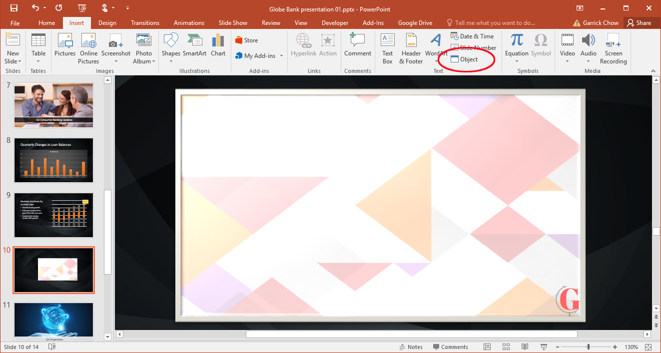 Insert Excel Chart Into Powerpoint