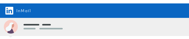 The banner at the top of an InMail on LinkedIn.