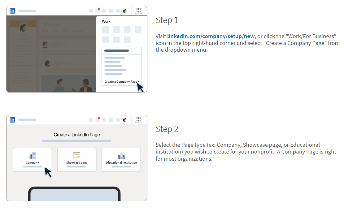 How to set up a LinkedIn Page for your nonprofit.