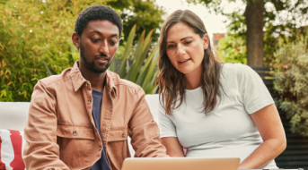 Illustration representing a LinkedIn page